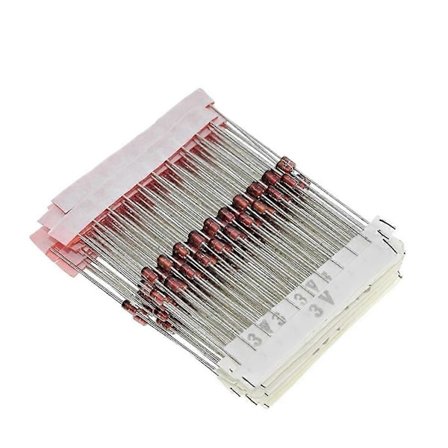 250 stk. 1W Zener Diode Assorteret Sæt 3V-33V, 25 Værdier Assorteret Sæt, Elektronisk Komponent D