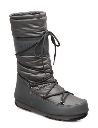 Mb High Nylon Wp Korkeavartiset Saapikkaat Harmaa Moon Boot
