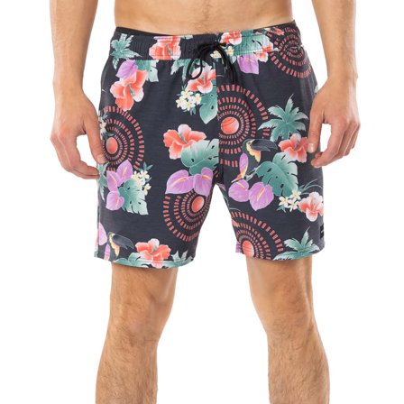 Rip Curl Men's Beach Party Volley Shorts Men swimming suits Black L