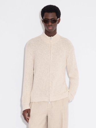 Holzweiler Atlantic Zip Cardigan - Sand Mix - Men's - Extra Small