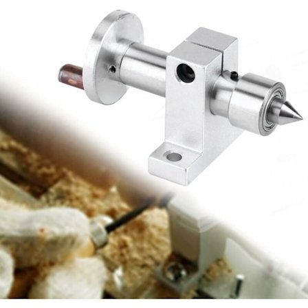 Drejecenter Dreje Center Tilbehør til Mini Kugleleje Drejebænk Maskine med 2 Nøgler Træbearbejdning Tømrerarbejde