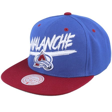 Mitchell & Ness - NHL - Blue - snapback - Cap - Colorado Avalanche Transcript Bue Snapback - Hatstore