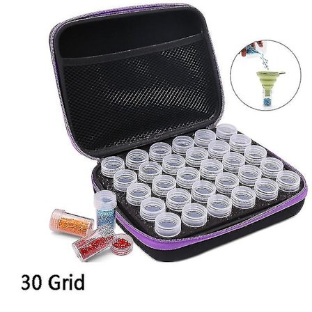 5D Timanttimaalaus Tarvikkeiden Säilytyslaatikko 7/15/30/60 Lokeroa Helmien Säilytysastia