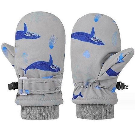 Forede Fleece Småbørns Luffer Børn Vinter Skihandsker Sne Baby Luffer