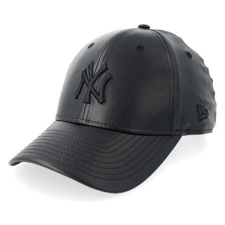 New Era - MLB Zwart adjustable Cap - New York Yankees PU 9FORTY M-crown Black Adjustable @ Hatstore