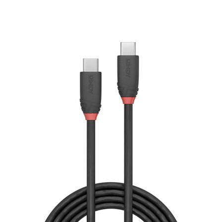 Lindy Black Line - USB type C-kabel - 24 pin USB-C til 24 pin USB-C - 1 m