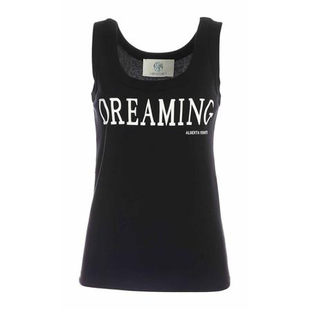 Alberta Ferretti, Dreaming Tank Top Czarny, Kobieta, Rozmiar: L