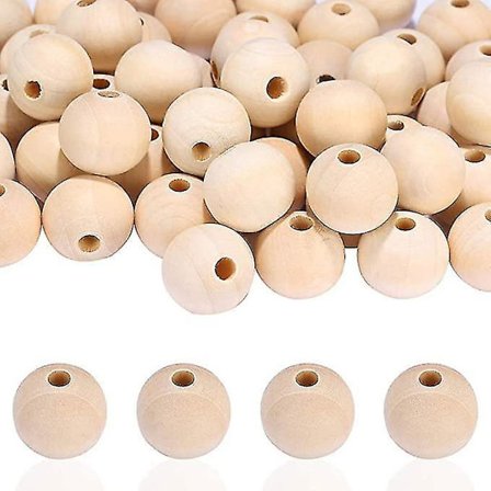 Treflater Naturlige Runde 14mm 200stk DIY Håndlaget Dekor