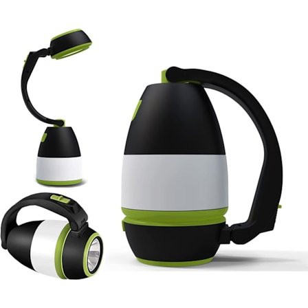 Oppladbar LED-campinglanterne, 3 i 1 multifunksjonell camping, lommelykt, powerbank, perfekt lommelykt for innendørs nødsituasjon utendørs orkan 1 