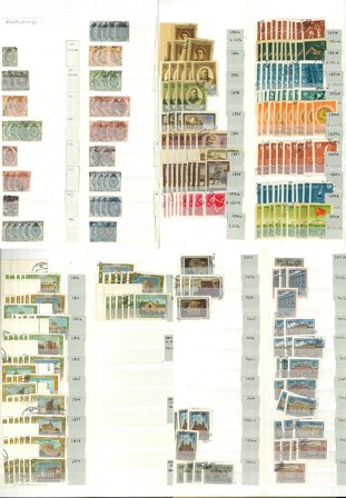 Rusland/Sovjetunionen - Samling i 7 indstiksbøger