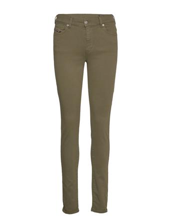 D-Roisin Trousers Skinny Farkut Vihreä Diesel Women
