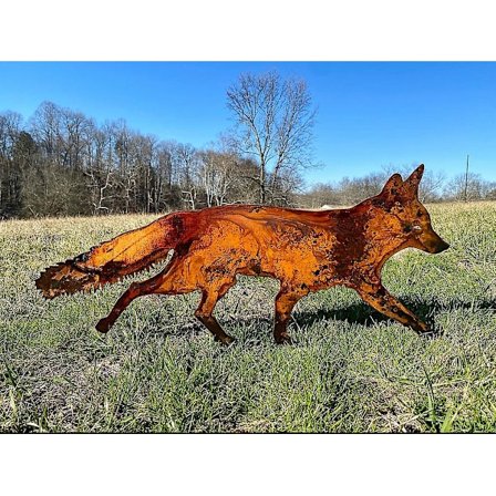 Lurt Rustikk Metall Rev Dekorasjon for Hage med Staker