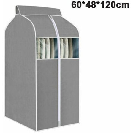 Hängande klädförvaringsväska med transparenta PVC-fönster, dammskydd, klädstångsskydd för kläder, jackor, klänningar, garderobsförvaring
