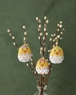 Påskpynt Kycklingar 3-P - Permin