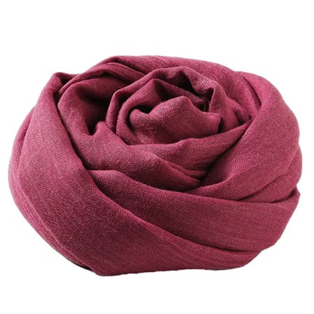 Puuvillapellavahuivi, leveä pellavakääre, viitta, yksivärinen huivi