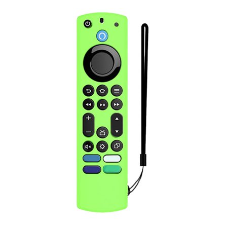 Fjernbetjening til etui-erstatning til TV-stick til Alexa Voice Remote Sleeve Fjernbetjening Silikone til etui med snor