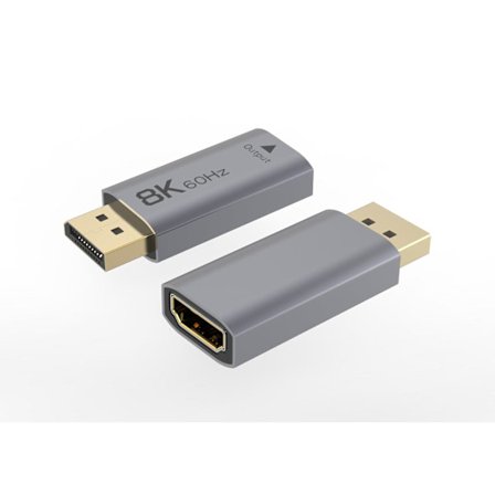 NÖRDIC Aktiv adapter Displayport 1.4 han til HDMI 2.1 8K60Hz hun
