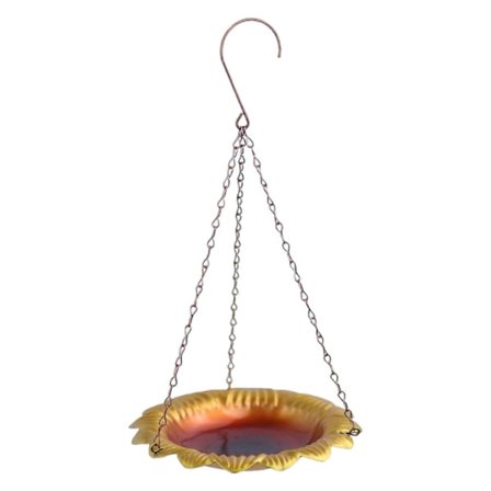 Hængende Foderbakke til Vilde Fugle Metal Blomsterform Frø Foderbakke Udendørs Have Dekoration til RSI