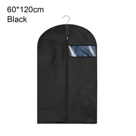 Kläddammpåse Hängande förvaringspåse SVART 60X120CM Black 60x120cm