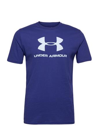 Ua M Sportstyle Logo Ss T-shirts Short-sleeved Blå Under Armour