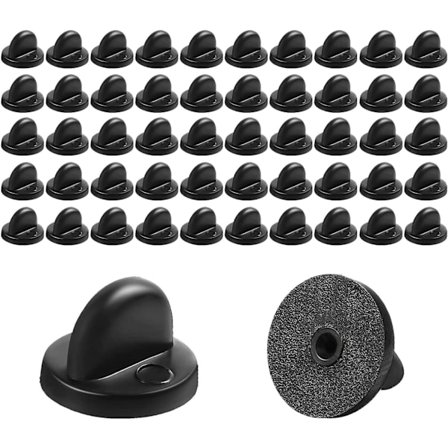 50 kpl 11,5 mm:n perhoslukko nastan tausta kumi nastan tausta korvaava tasainen lukitusnasta henkselit solmion pidike