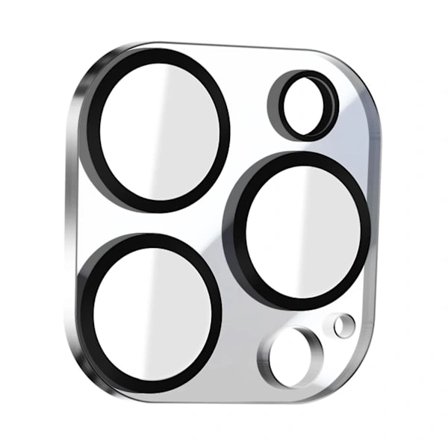 Kameralinsefilm til iPhone 15 Pro & 15 Pro Max Holdbart Hærdet Glas Enkay Sort