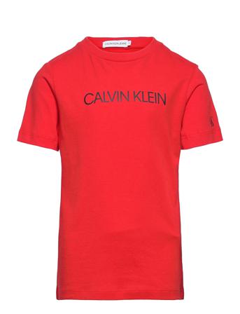 Institutional T-Shirt T-shirts Short-sleeved Rød Calvin Klein