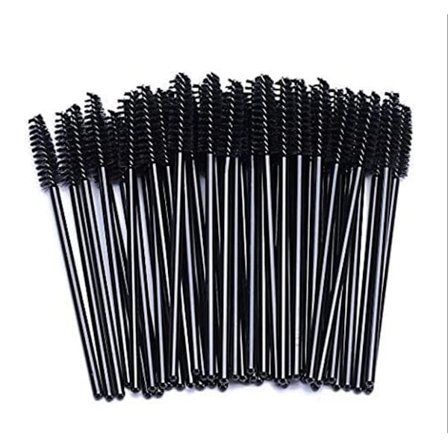 100 stk. Øjenvippebørster Engangs Øjenvippebørster Øjenvippebørster Engangs Mascara Børster Mascara Øjen Make Up Tools - Sort