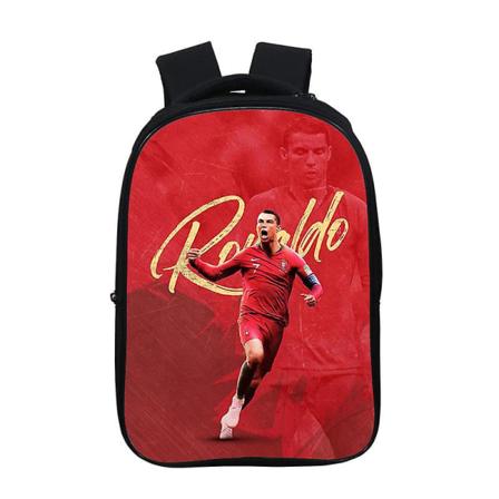 Fotboll Ronaldo mönster ryggsäck Student skolväska style 7