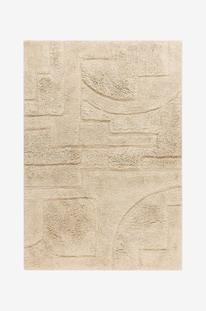 KM Home - Villamatto Pure - Luonnonväri - Villamatot - 240X340 - - Homeroom