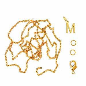 Me & My Box Gold M Pendant Set One Size - Stationery - One size - Gold - Junge - Jewelries & Jewel-case