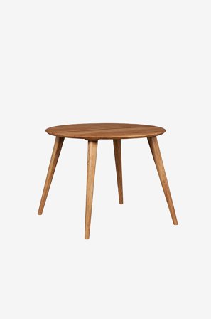 Wood Furniture - Spisebord Lula, 100cm, rund, eg - Brun - Spiseborde - Fra Homeroom