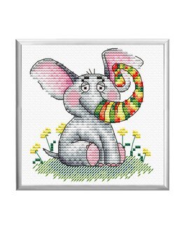 Stickpackung Bild Elefant