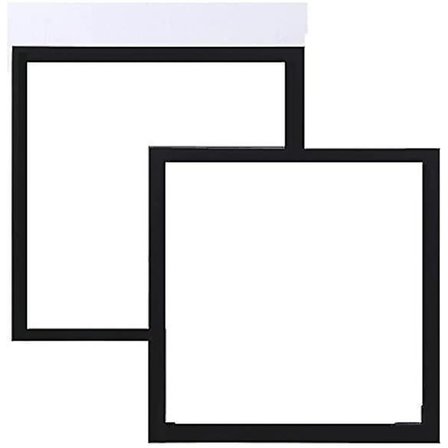 5x5 Tommer Kvadratisk Tynd Foto Ramme Massivt Træ 2 Sæt