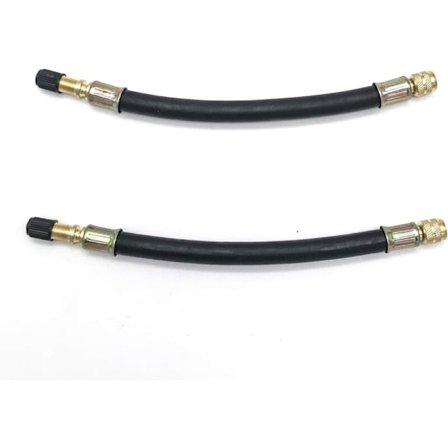 2 stk. ventilforlænger, ventilforlængeradapter 210 mm fleksibel signeringsventil ventilslange gummislange