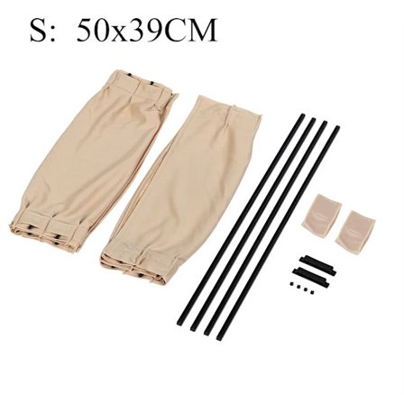 2 stk Universelle Bilsolskjermer Sidevindu Gardin Auto Foldbar UV-Beskyttelse Svart Rent Stoff Solskjerm Persienner Deksel Bil-Styling