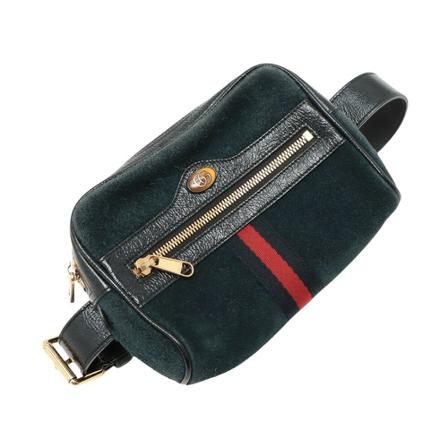 Gucci Vintage, pre-owned bag Ophidia Blauw, Dames, Maat:ONE Size,suede