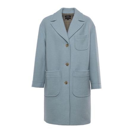 A.p.c., Coats Blauw, Dames, Maat:M,wol