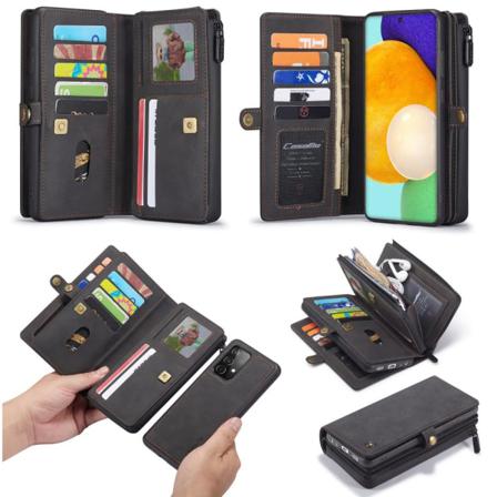 Caseme Samsung A52/a52s Caseme Big Wallet 2in1 Magnet Plånbok - Svart