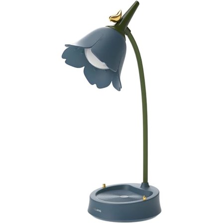 LED Blomsterlampe Trådløs Bordlampe, 3 Farvetilstande Skrivebordslamper til Soveværelse, Sød Skrivebordslampe Touchlamper Sengelampe, Genopladelig 