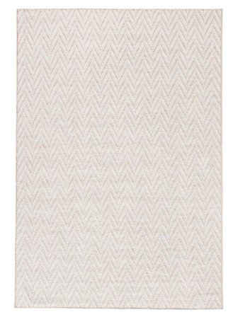 Amalfi Indoor/Outdoor Rug Washable 160X230 Light Beige/White