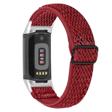 Flettet nylonarmbånd Fitbit Charge 5 Rød