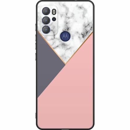 Motorola Moto G60s Svart Skal Marble Cut