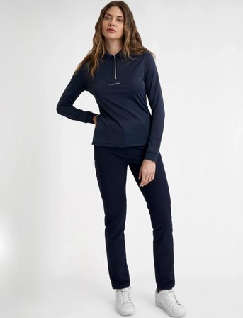 Calvin Klein Golf Mila Long Sleeve Polo - Navy - XS