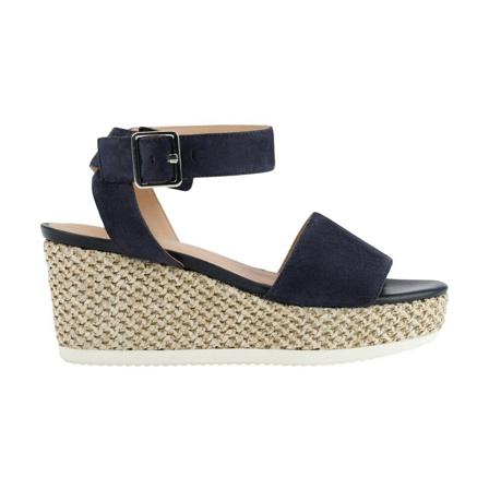 Geox, Flat Sandals Blauw, Dames, Maat:39 EU