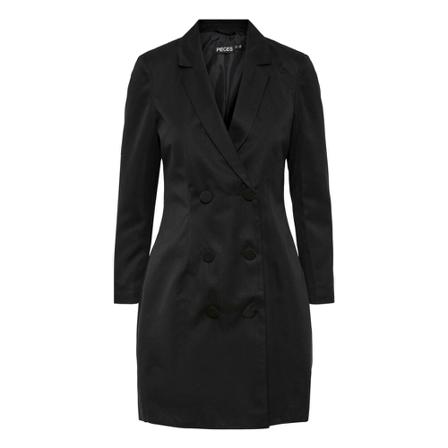 Pieces, Pcablaia LS Dress Zwart, Dames, Maat:XL