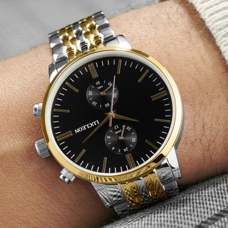 Montre en acier inoxydable Lucian Kellan pour hommes - Montres bracelet - pour Hommes - Lucleon