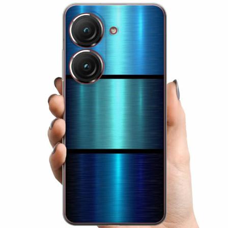 Asus Zenfone 9 Tpu Mobilskal Blue Metallic Stripes