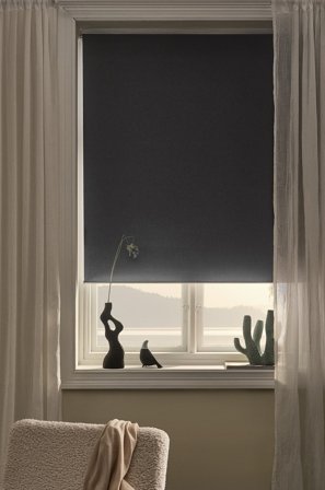 Jotex - Mørkleggende Rullgardin Høyde 165 Cm Grå - NOX - Kjøp Mørkleggingsgardiner hos Jotex