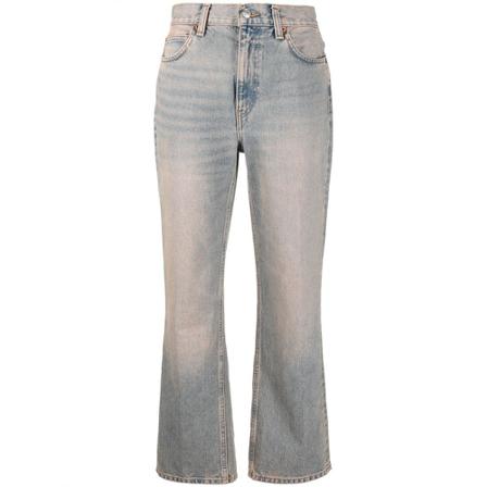 Re/Done, Cropped Jeans Grijs, Dames, Maat:W25
